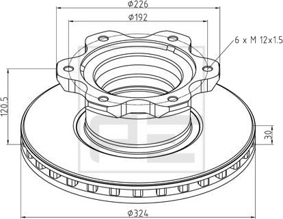 PETERS ENNEPETAL 016.661 00A Bremseskive