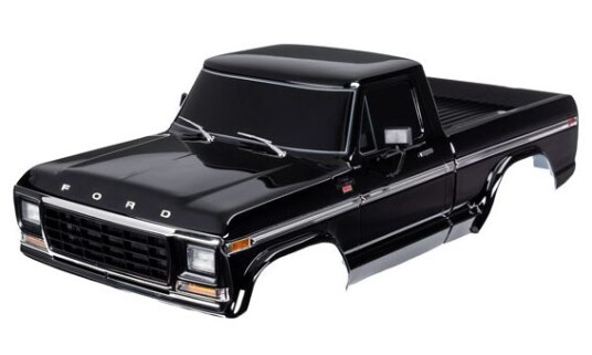 Traxxas 9230 Body Ford F-150 1979 Complete Black