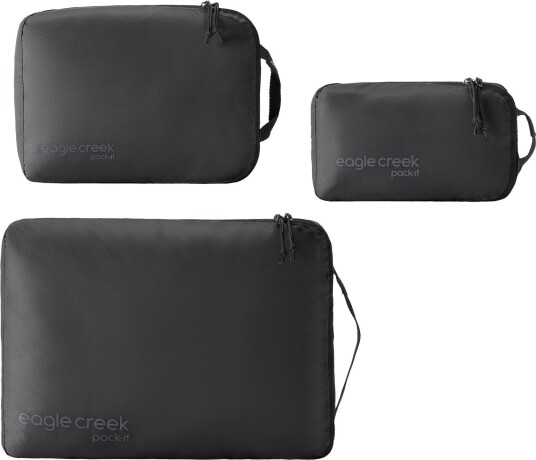 Eagle Creek Pack-It Isolate Cube Set XS/S/M Black Eagle Creek Pack-It Isolate Cube Set XS/S/M Black