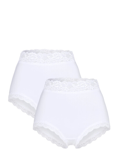 Lindex Brief High Emelie Lace 3 Pack White XXL