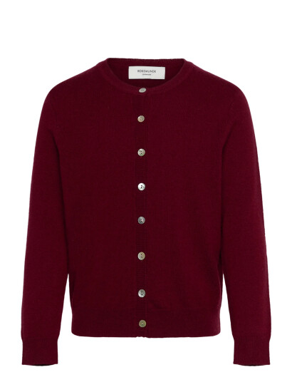 Rosemunde Kids Rksofia Wool Ls Short Cardigan Burgundy 128