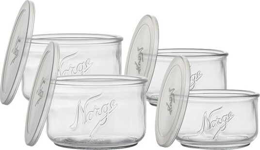 Norgesglasset Oppbevaringspakke Med Plastlokk