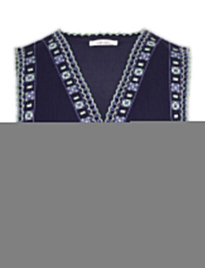 nué notes Araya Vest Navy 40