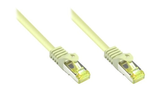Rj45 Patchkabel Med Cat.7 Råkabel Og Låsebeskyttelse (Rns®) S/Ftp Pimf Halogenfri 600Mhz Ofc Grå 0,25M Good Connections® (8070R-003)