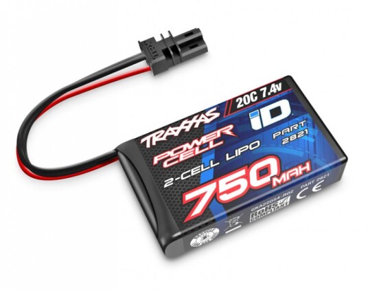 Traxxas 2821 Li-Po Battery 2S 7,4v 750mAh 20C TRX-4M Traxxas 2821 Li-Po Battery 2S 7,4v 750mAh 20C TRX-4M