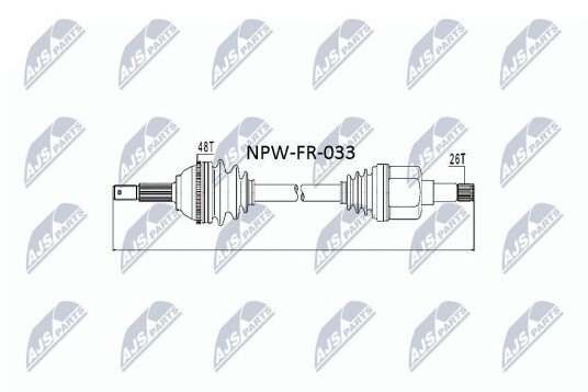 Nty Drivaksel NTY NPW FR 033