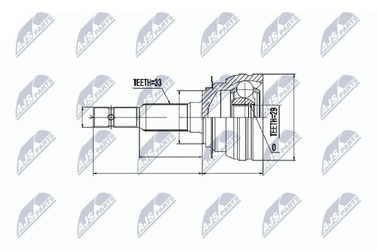 Nty Drivknute drivaksel NTY NPZ DW 002