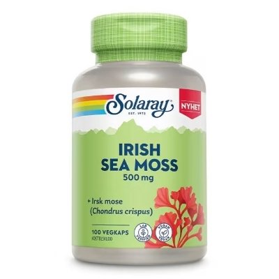 Solaray Irish Sea Moss 500mg 100 kapsler Solaray Irish Sea Moss 500mg 100 kapsler