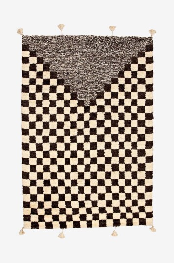 Bargi   Ullteppe Berber Chess 205x306 cm   Brun