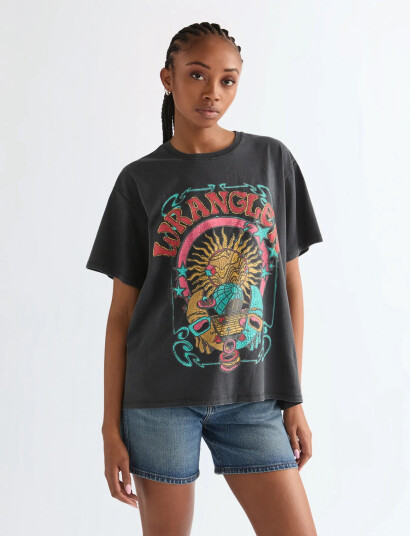 Wrangler Girlfriend Tee Black M x 00