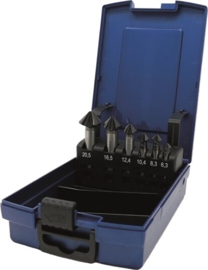 Bohrcraft Forsænkersæt Ks6-K 6,3-20,5Mm Hss-G Al-Cro 90° 5 Dele Abs-Box