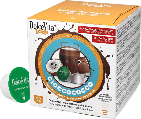 Dolce Vita | Ciocco Cocco Kokos Sjokolade 12 kapsler til Dolce Gusto