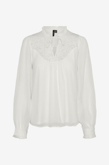 Vero Moda - Bluse vmGaby LS Top - Hvit