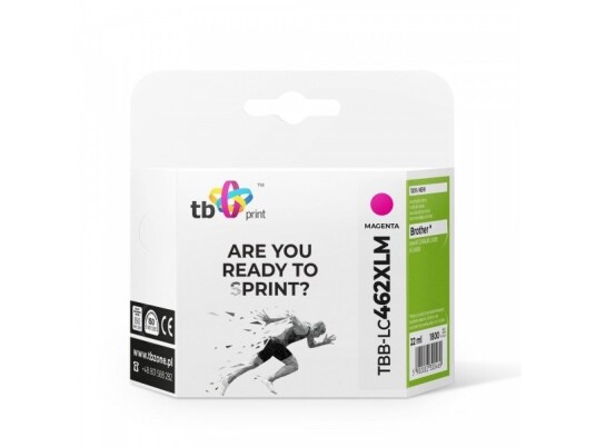 Tb Print Blekk For Bczerwonyher Mfc-J3540dw Tbb-Lc462xlm 100 % Ny Magenta