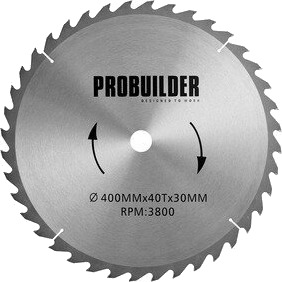 ProBuilder Sagblad til vedkappsag 400x30mm 40 tenner ProBuilder Sagblad til vedkappsag 400x30mm 40 tenner