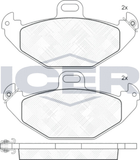Bremseklosser sett ICER 181314
