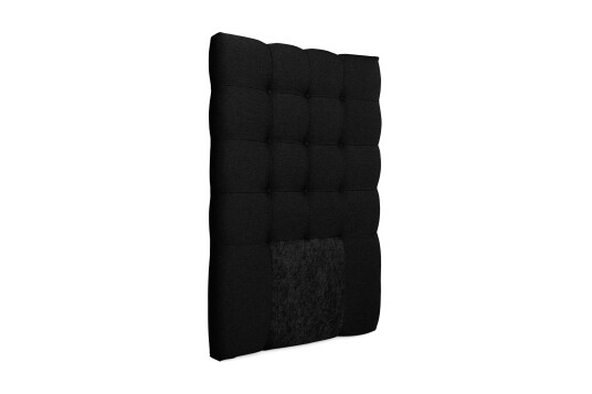 Sengegavl Boxford med Knapper 80 cm Svart