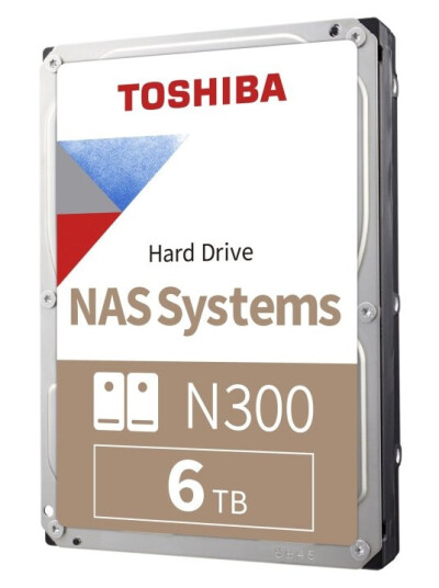 Toshiba N300 Nas - Harddisk - 6 Tb - Intern - 3,5" - Sata 6 Gb/S - 7200 Rpm - Buffer: 256 Mb Toshiba N300 Nas - Harddisk - 6 Tb - Intern - 3,5" - Sata 6 Gb/S - 7200 Rpm - Buffer: 256 Mb