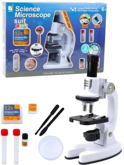 Science Microscope Suit Led Mikroskop 1200x Med Vitenskapssett