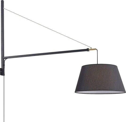 Lucande Beleza vegglampe med uttrekkbar skjerm