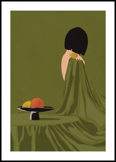 Green Dress Still Life Plakat / 40x50