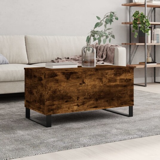  Salongbord røkt eik 90x44,5x45 cm konstruert tre 8721012112964