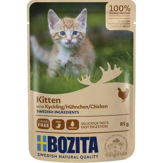 Kitten Kylling I Saus I Pose 12 X 85G Kitten Kylling I Saus I Pose 12 X 85G