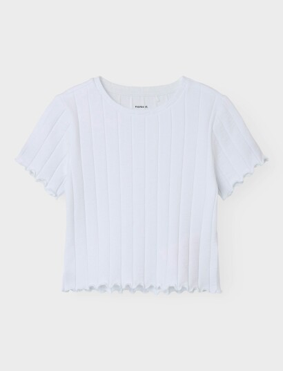 Name It Nkfnoralina Ss Crop Top Noos White 146 152 Name It Nkfnoralina Ss Crop Top Noos White 146 152