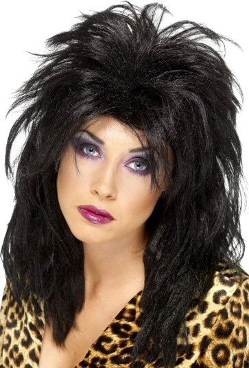 Rubies Costumes Glamrocker Svart Parykk One size 42027