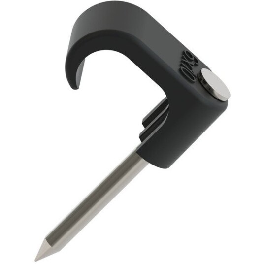 Namron Klips 6x10mm Sort Sf 25mm Stift 100 Stk