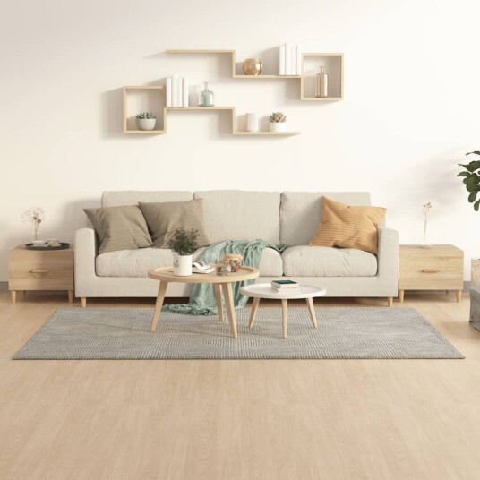 vidaXL Salongbord 2 stk sonoma eik 50x50x40 cm konstruert tre vidaXL Salongbord 2 stk sonoma eik 50x50x40 cm konstruert tre
