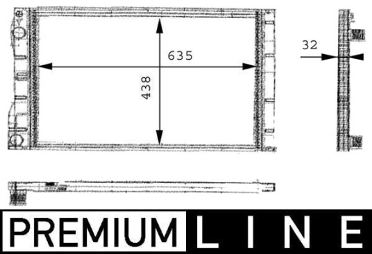 MAHLE CR 480 000P Radiator motorkjøling