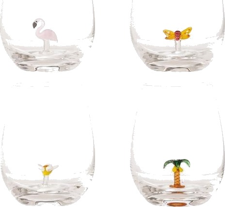 Bloomingville   Misa drikkeglass 56 cl 4 stk eksotisk