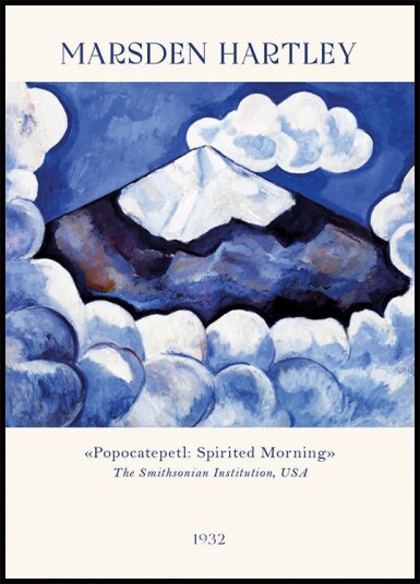 Popocatepetl Spirited Morning Marsden Hartley Plakat Plakat / 40x50cm