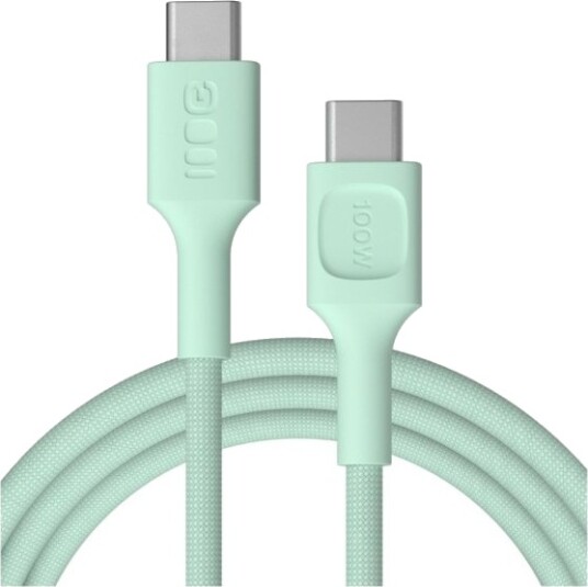 Usb-C-Kabel 2M 100W Greencell Powerstream Hurtiglading Pd Mintgrønn