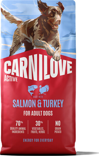 Carnilove Aktiv Hundemat Laks & Tyrkia 12 kg for Alle Raser Carnilove Aktiv Hundemat Laks & Tyrkia 12 kg for Alle Raser