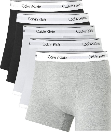 Calvin Klein Boksershorts Relaxed Fit Trunk 5 pakning Grå