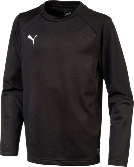 PUMA Treningsskjorte Liga Sweat Svart/hvit Barn størrelse YXS/116 cm