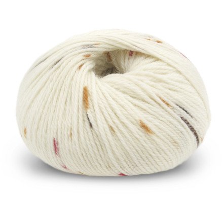 Du Store Alpakka Sterk Garn 922 Natur/Brun/Rød/Saffran Print