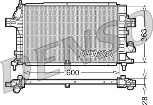 DENSO DRM20100 Radiator motorkjøling