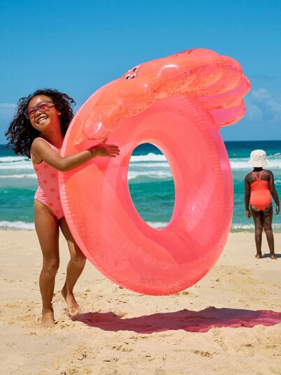 SUNNYLiFE Luxe Badering, Shell Neon Coral