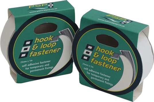 PSP Borrelåstape Hook & Loop 25 mm 1 m hvit PSP Borrelåstape Hook & Loop 25 mm 1 m hvit