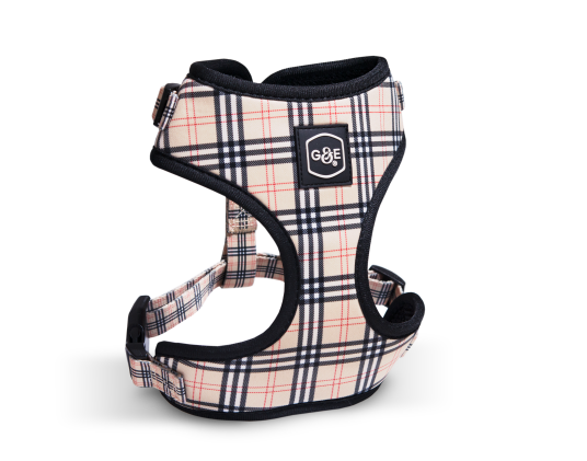 Gustaf Och Evita Mønstret Hundesele S (Hals 35-44 cm, Bryst 41-54 cm)