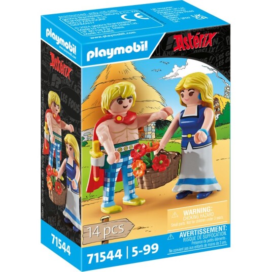 Playmobil Asterix Tragicomix og Panacea Figurer med 14 Deler