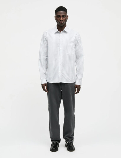 Mads Nørgaard Prime Cotton Poplin Sune Shirt - White - L Mads Nørgaard Prime Cotton Poplin Sune Shirt - White - L