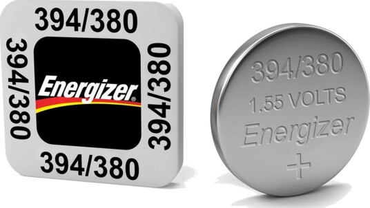 Energizer 394/380 1,55V Sølvoksid Knappcellebatteri 63 mAh