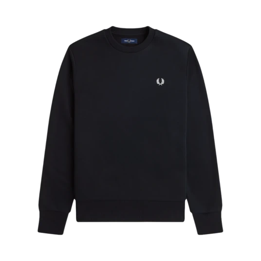 Fred Perry Crew Neck Sweatshirt - Black - XXL Fred Perry Crew Neck Sweatshirt - Black - XXL