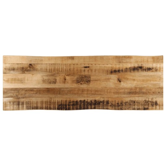  Bordplate naturlig kant 110x40x2,5 cm grovt heltre mangotre 370661