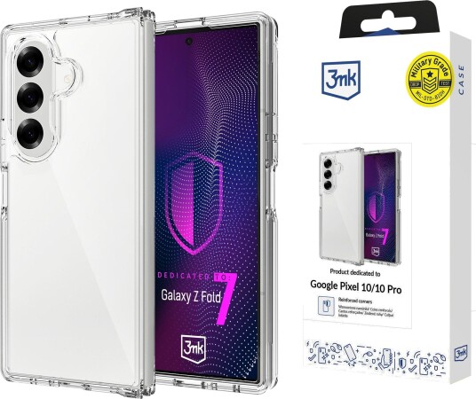 3mk Armor-etui til Samsung Galaxy Z Fold 7 – gjennomsiktig