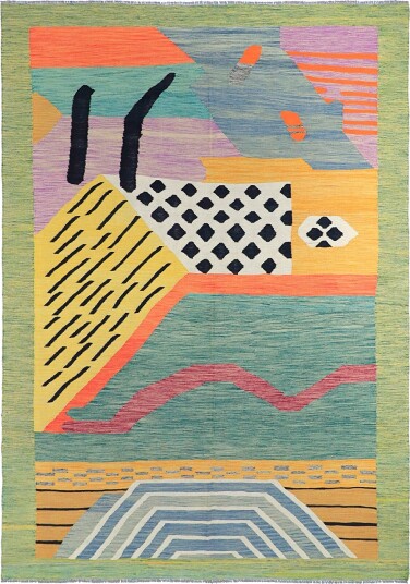 Orientalsk Teppe   Kelim Hand Woven   199 x 302 cm Størrelse: 199 x 302 cm